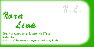 nora limp business card